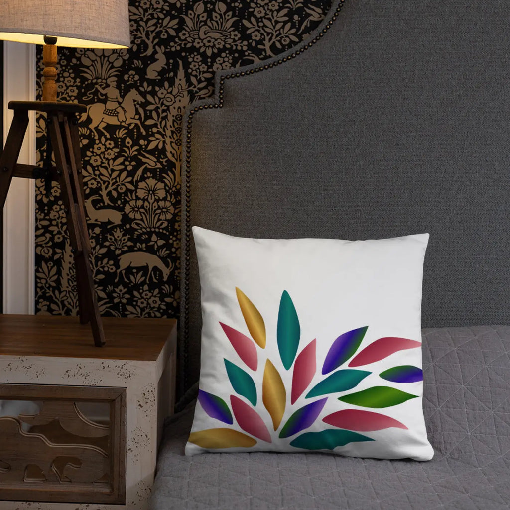 Colorful Petals Throw Pillow - Bold Home Decor - DipaliZ