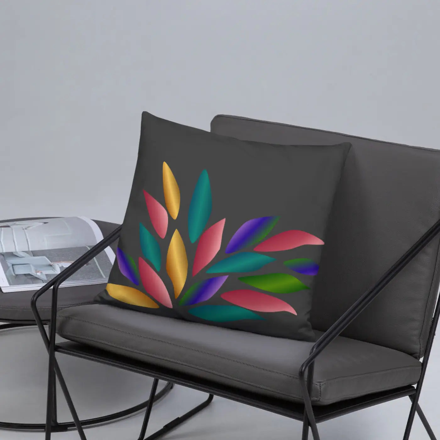 Colorful Petals Throw Pillow - Vibrant Home Decor - DipaliZ