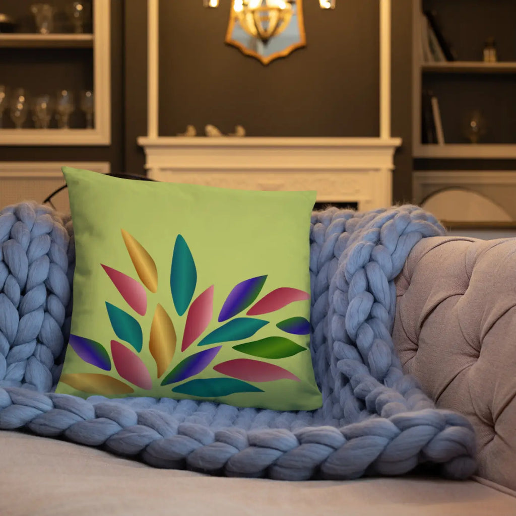 Colorful Petals Throw Pillow - Insert Included - DipaliZ