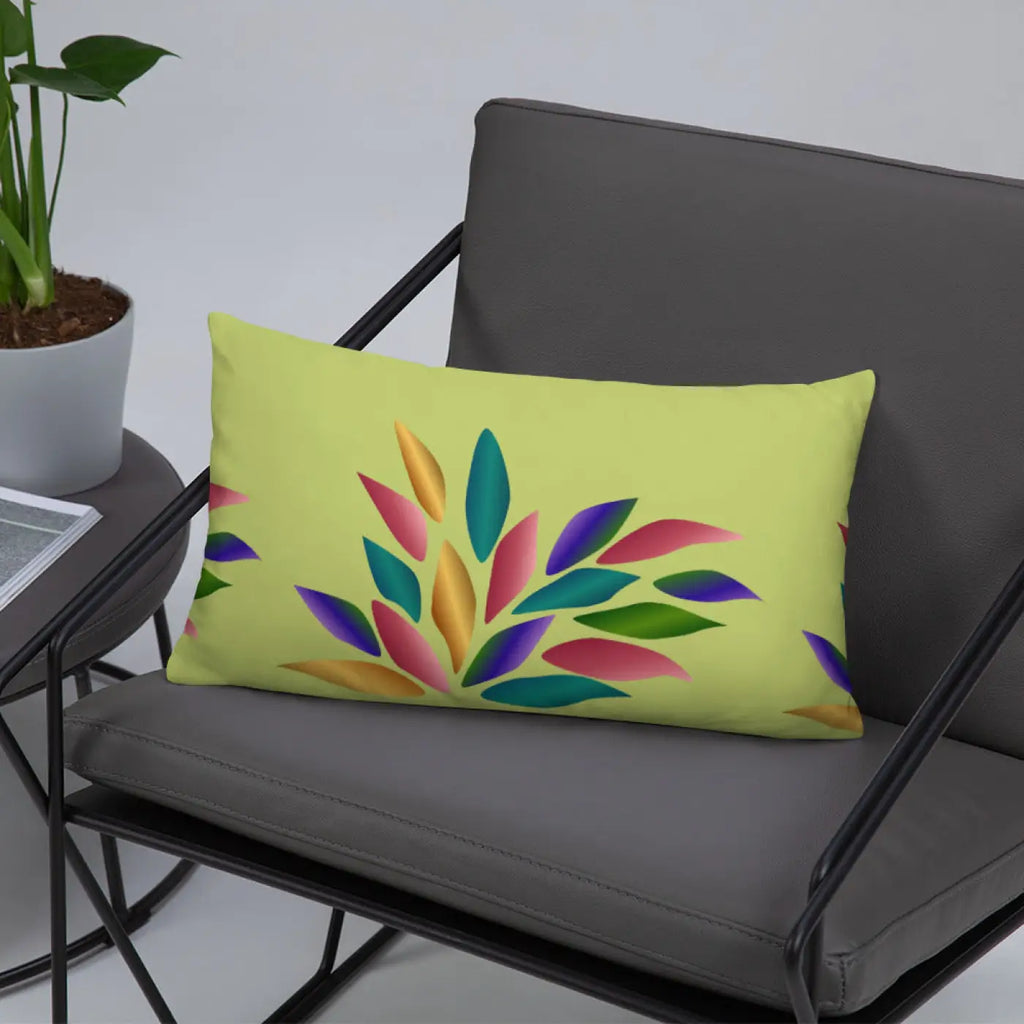 Colorful Petals Throw Pillow - Insert Included - DipaliZ