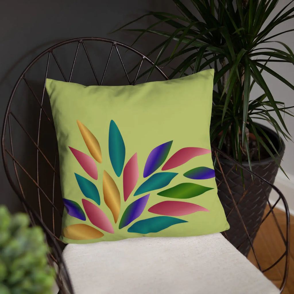 Colorful Petals Throw Pillow - Insert Included - DipaliZ