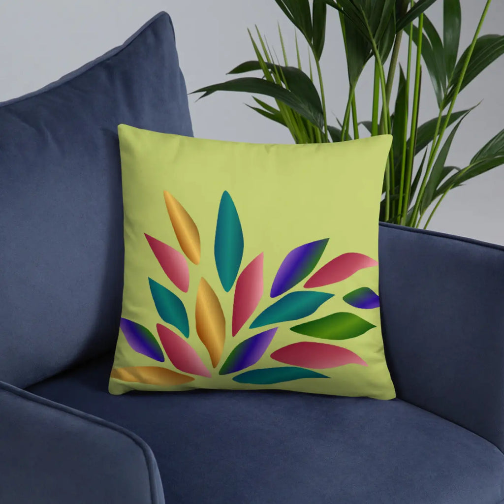 Colorful Petals Throw Pillow - Insert Included - DipaliZ