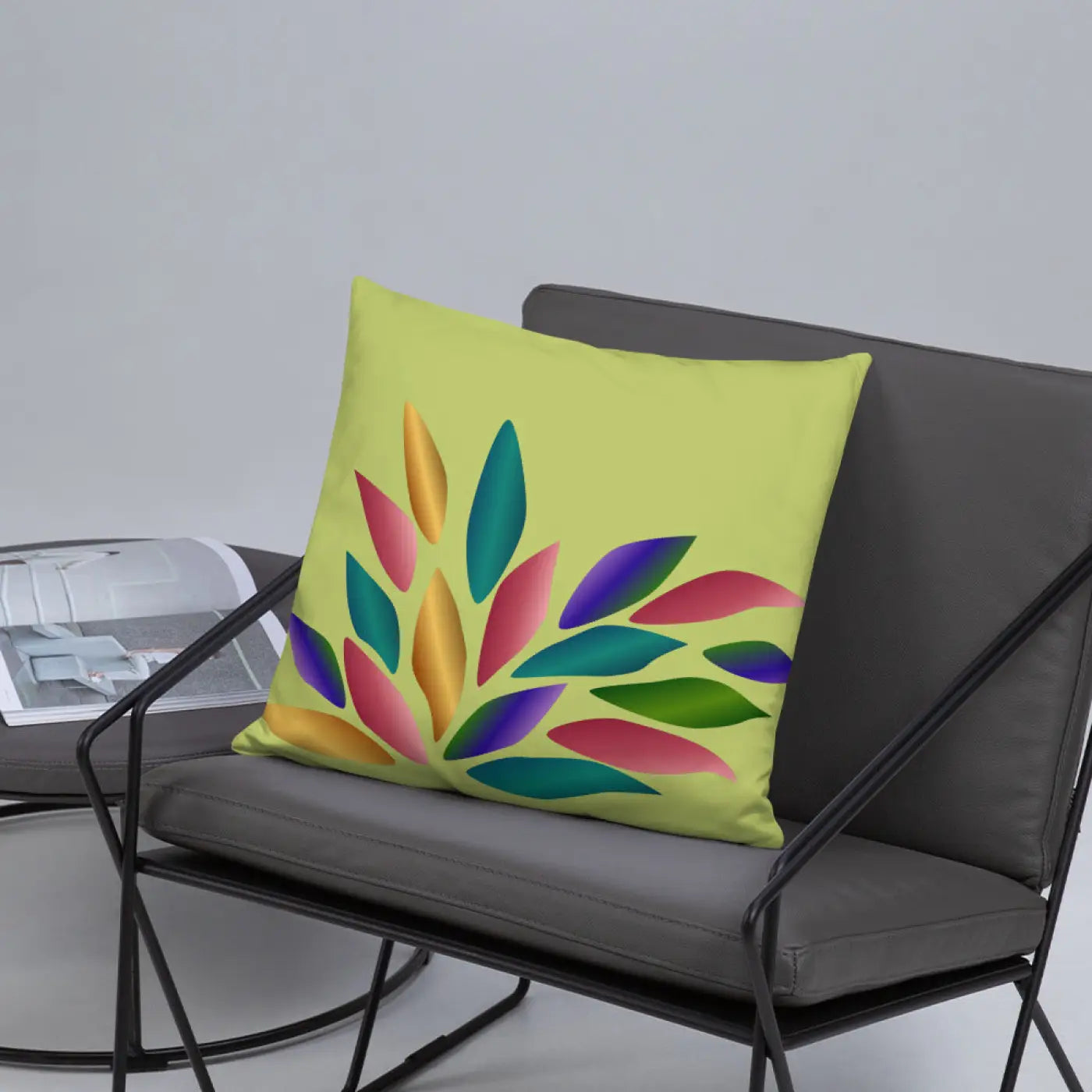 Colorful Petals Throw Pillow - Insert Included - DipaliZ
