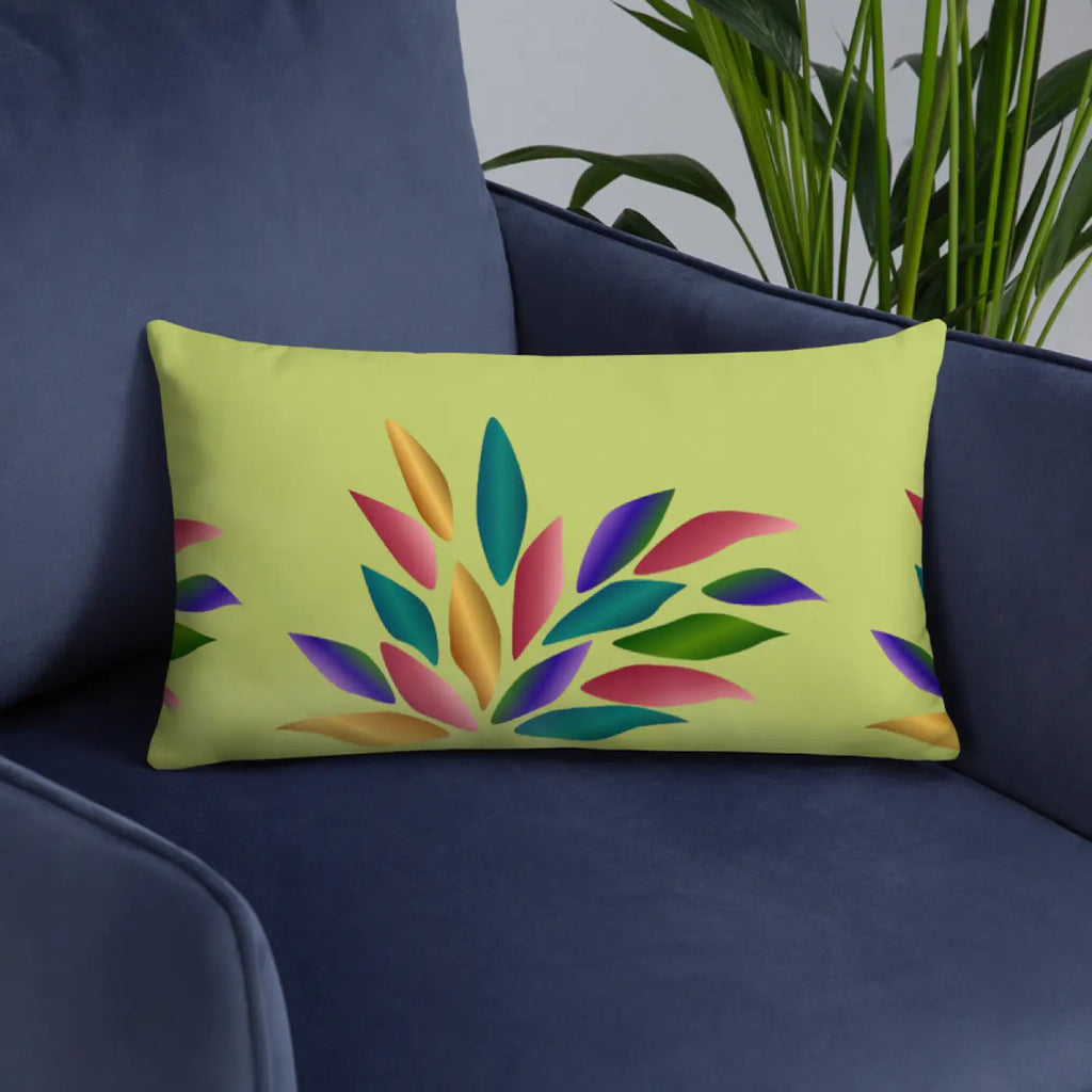Colorful Petals Throw Pillow - Insert Included - DipaliZ