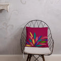 Colorful Petals Throw Pillow - Insert Included - DipaliZ