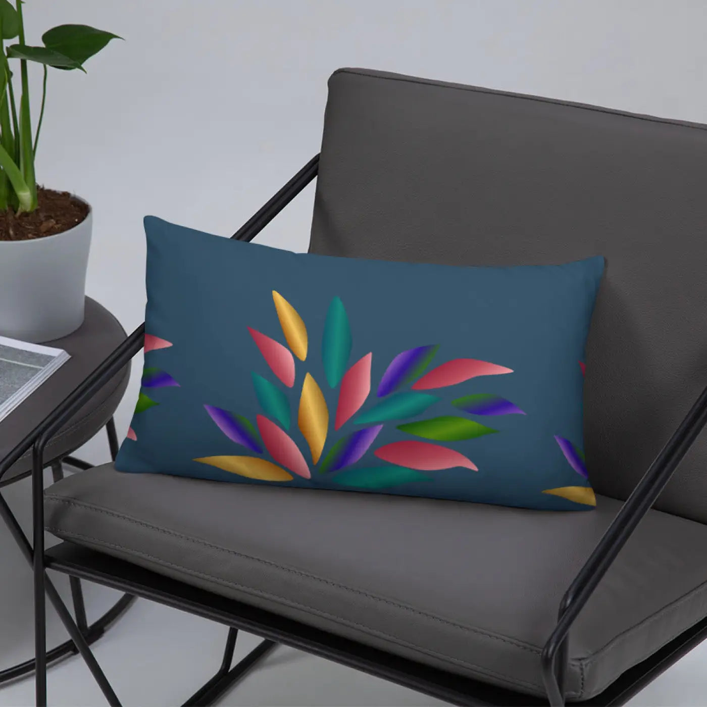 Colorful Petals Throw Pillow - Vibrant Home Decor - DipaliZ