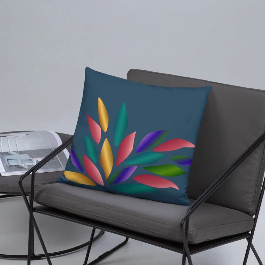 Colorful Petals Throw Pillow - Vibrant Home Decor - DipaliZ