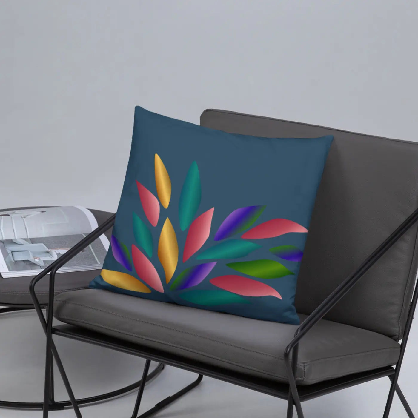 Colorful Petals Throw Pillow - Vibrant Home Decor - DipaliZ