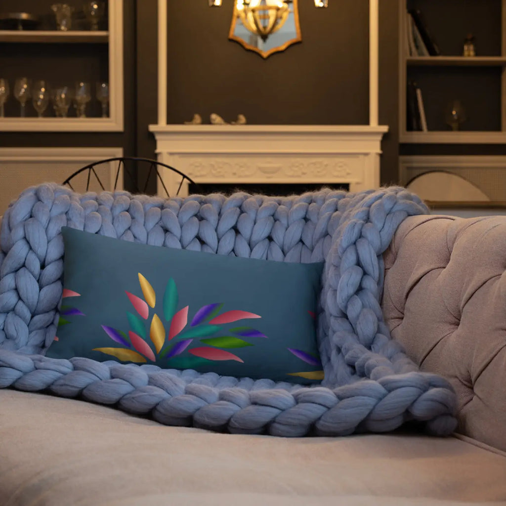 Colorful Petals Throw Pillow - Vibrant Home Decor - DipaliZ