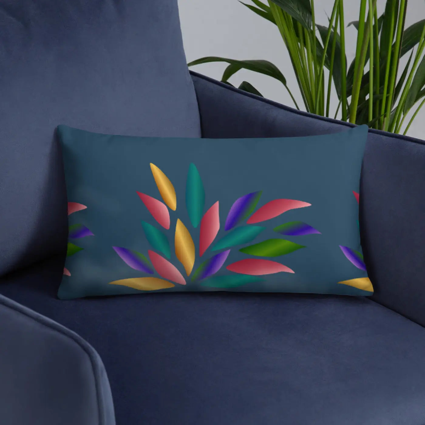 Colorful Petals Throw Pillow - Vibrant Home Decor - DipaliZ