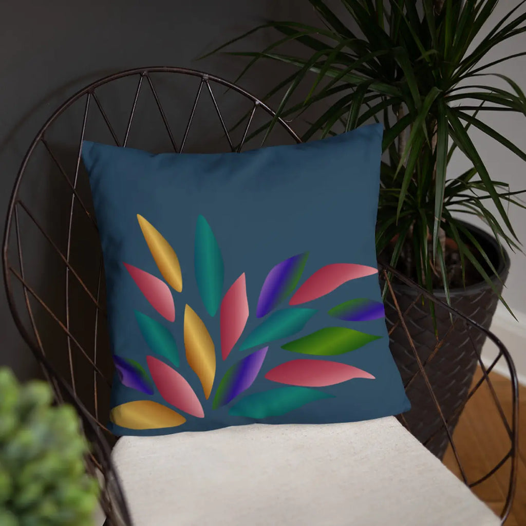 Colorful Petals Throw Pillow - Vibrant Home Decor - DipaliZ
