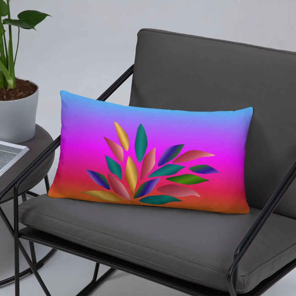 Colorful Petals Throw Pillow - Home Decor Accent - DipaliZ