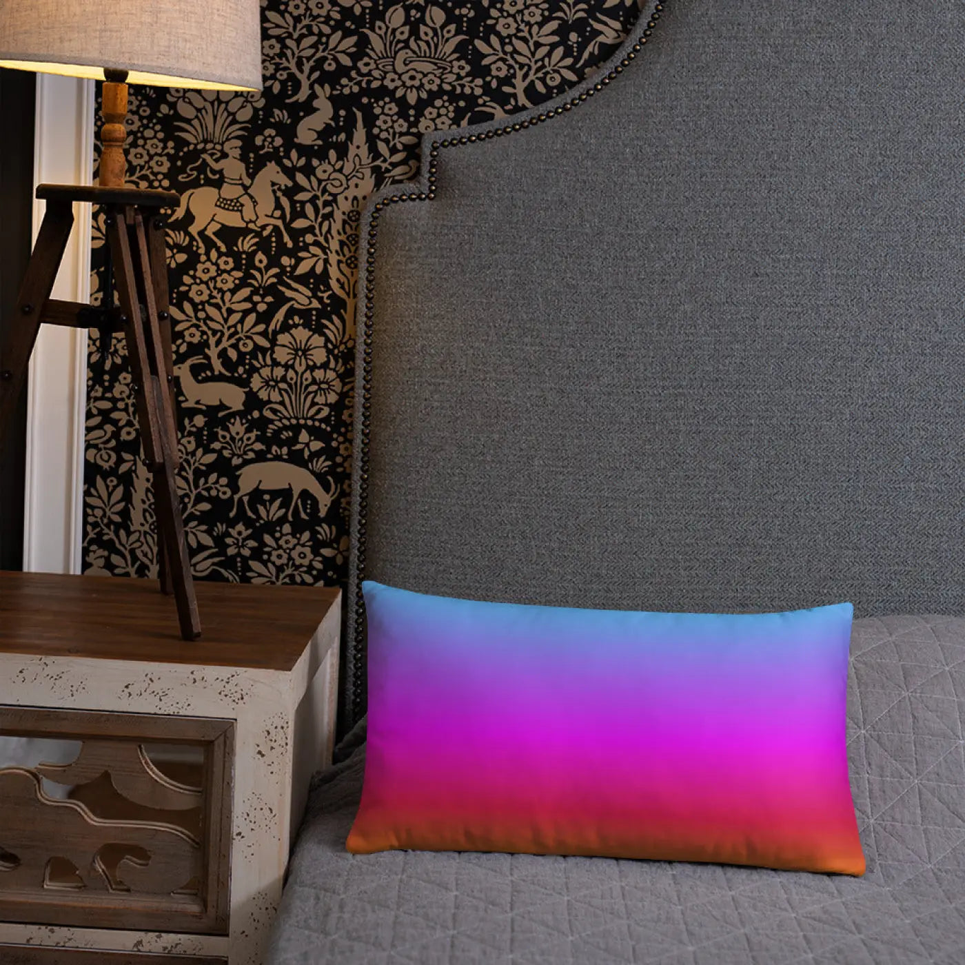 Colorful Petals Throw Pillow - Home Decor Accent - DipaliZ