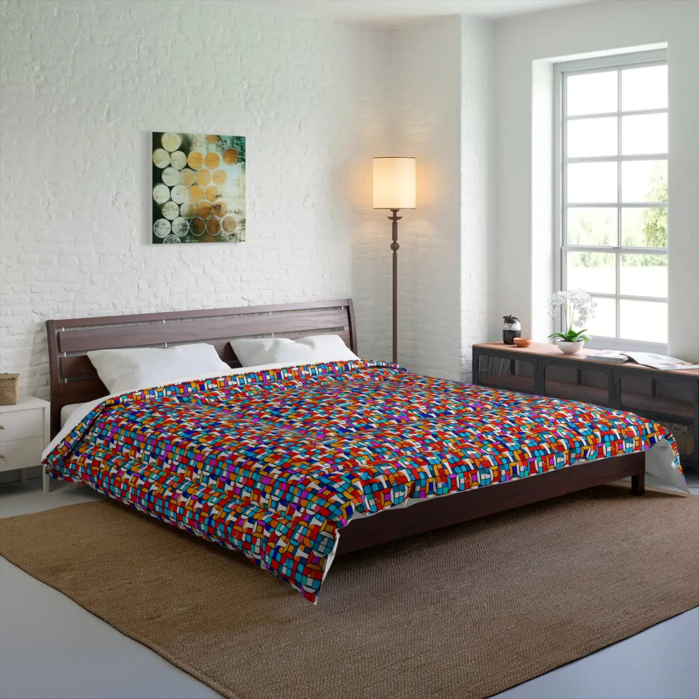 Colorful Red Comforter - Bold Modern Bedroom Style - DipaliZ