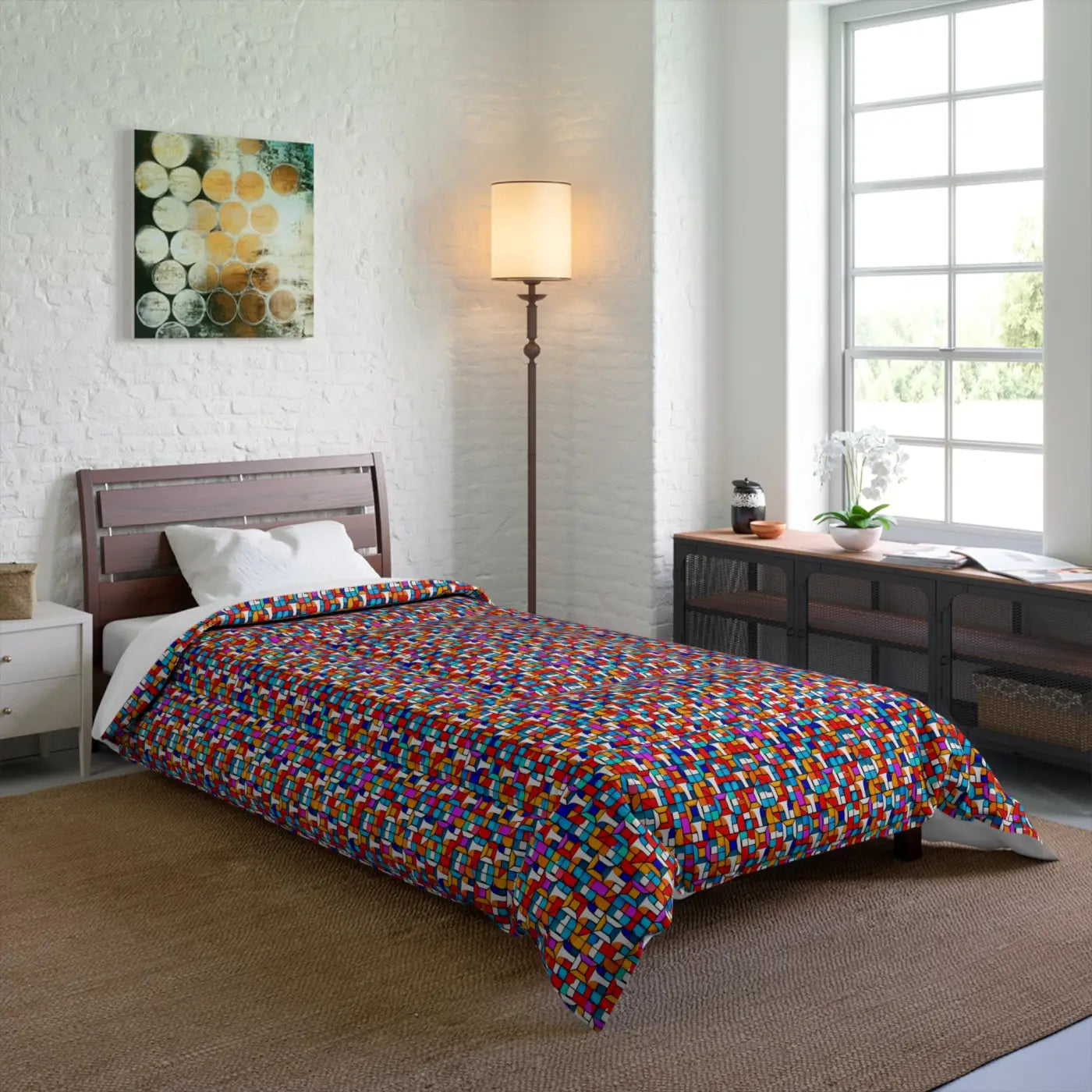 Colorful Red Comforter - Bold Modern Bedroom Style - DipaliZ