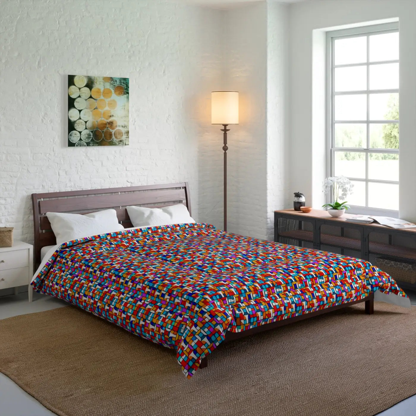 Colorful Red Comforter - Bold Modern Bedroom Style - DipaliZ