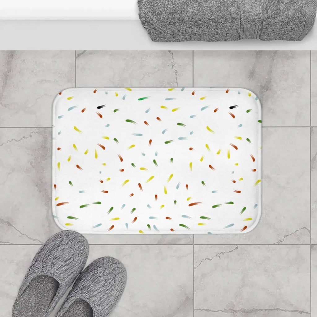 Bath Mat - Abstract Confetti Non-Slip Design - DipaliZ