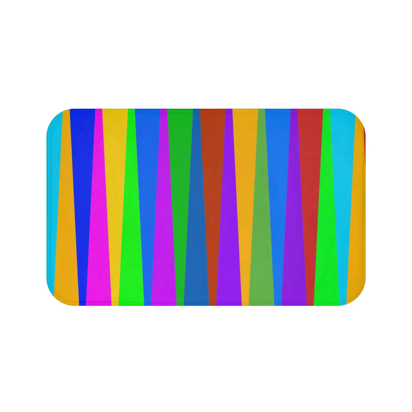 Colorful Stripes Bath Mat - Modern Bathroom Upgrade - DipaliZ