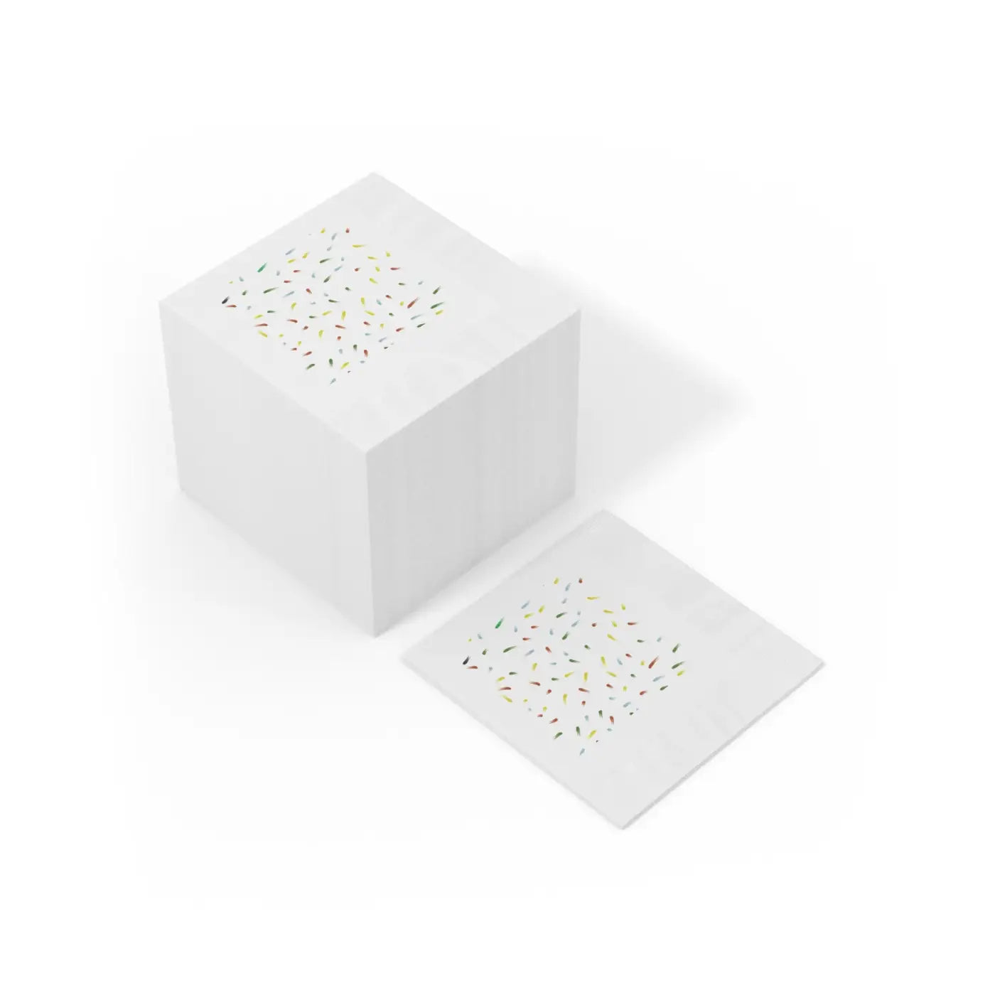 Custom White Coined Napkins - Three Ply Confetti - DipaliZ