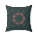 Pink Abstract Pattern Polyester Square Pillow - DipaliZ