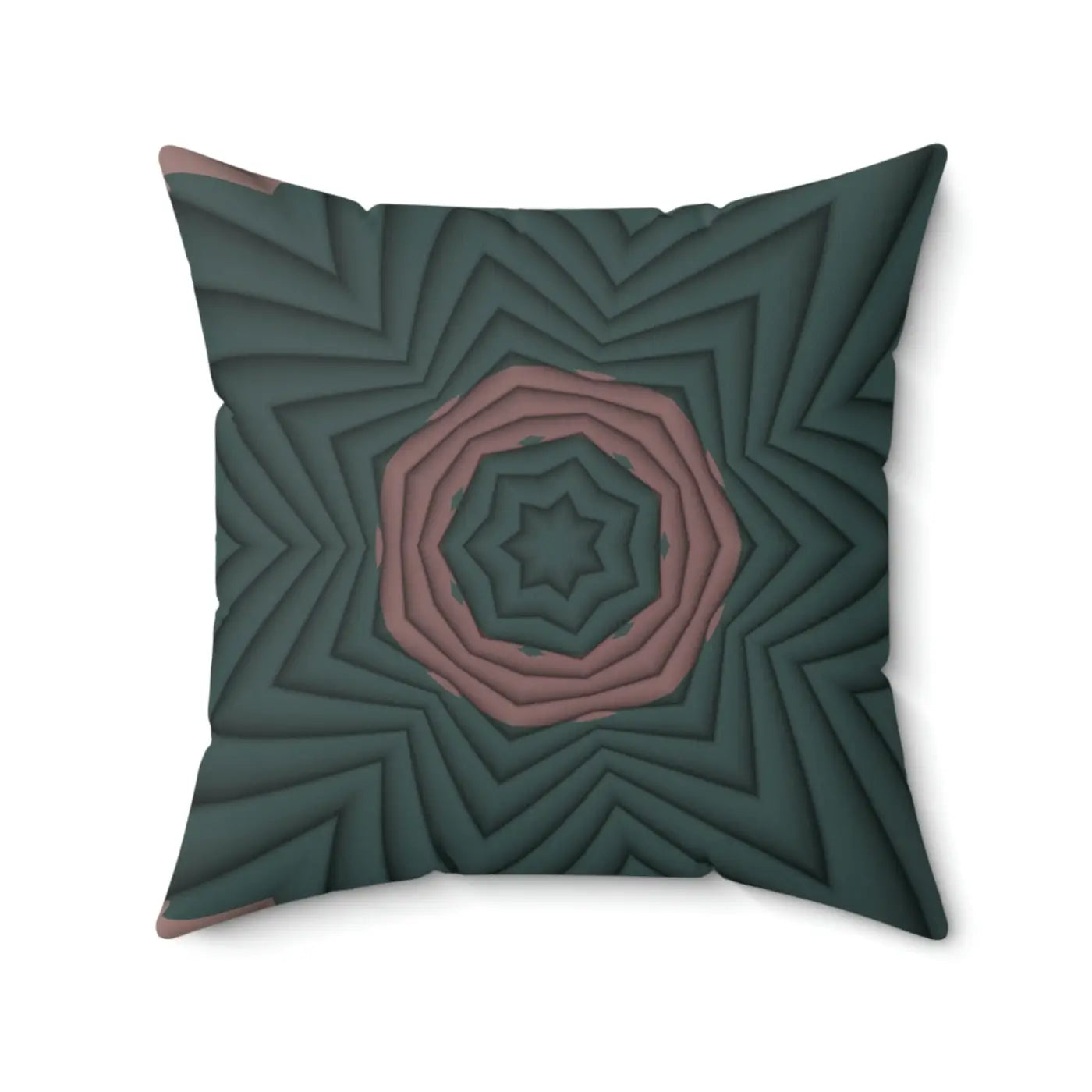Pink Abstract Pattern Polyester Square Pillow - DipaliZ