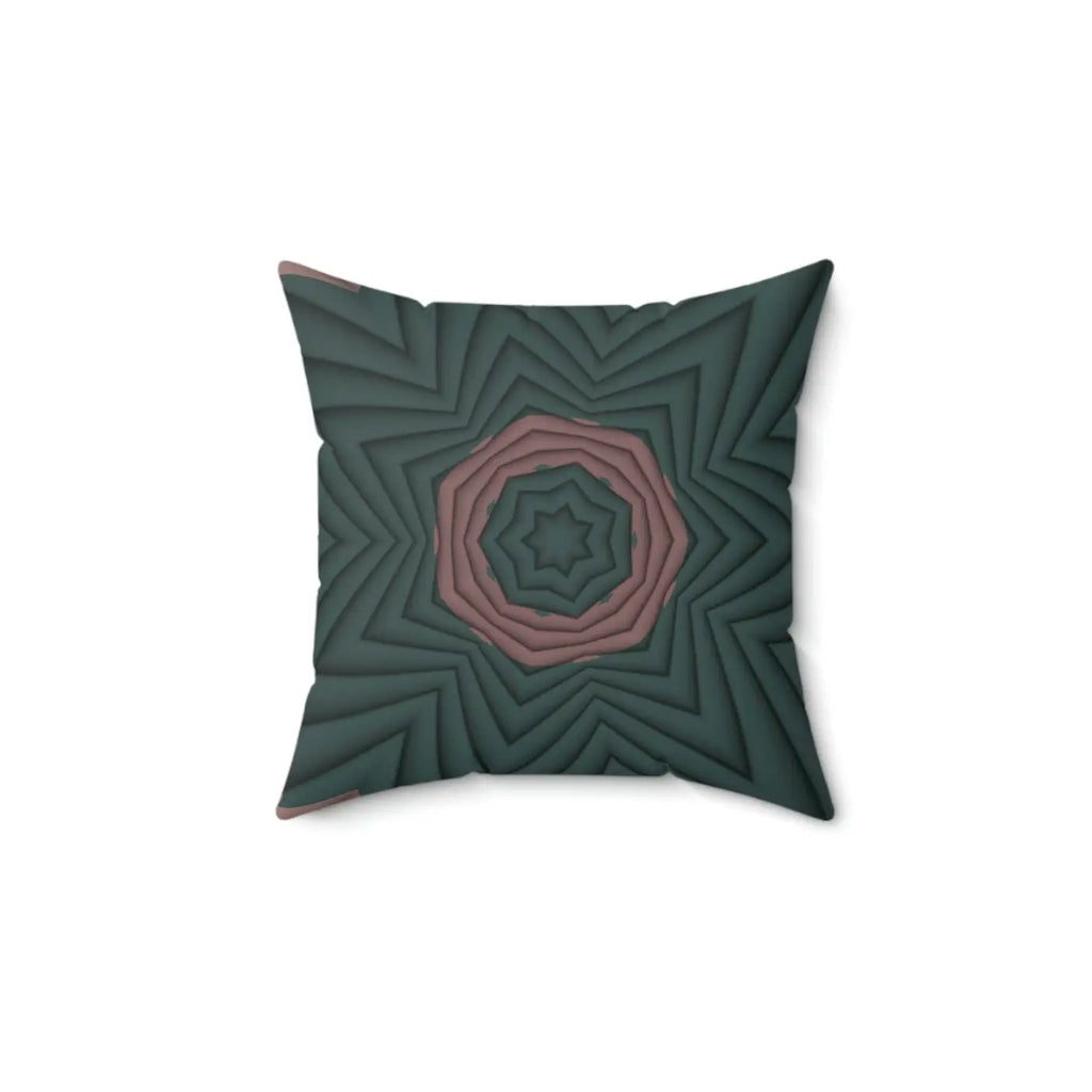 Pink Abstract Pattern Polyester Square Pillow - DipaliZ