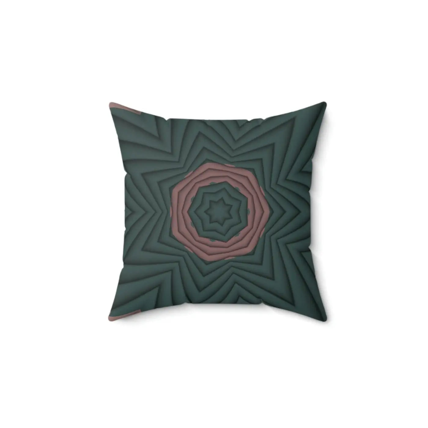 Pink Abstract Pattern Polyester Square Pillow - DipaliZ