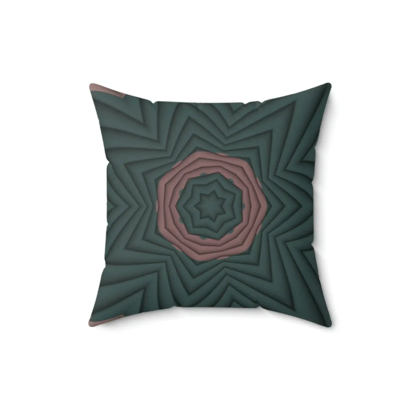 Pink Abstract Pattern Polyester Square Pillow - DipaliZ