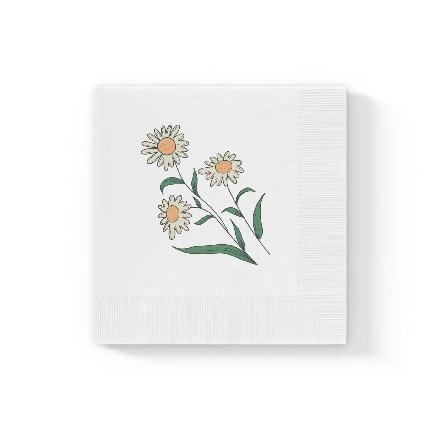 White Coined Napkins - Elegant Party Essential - DipaliZ