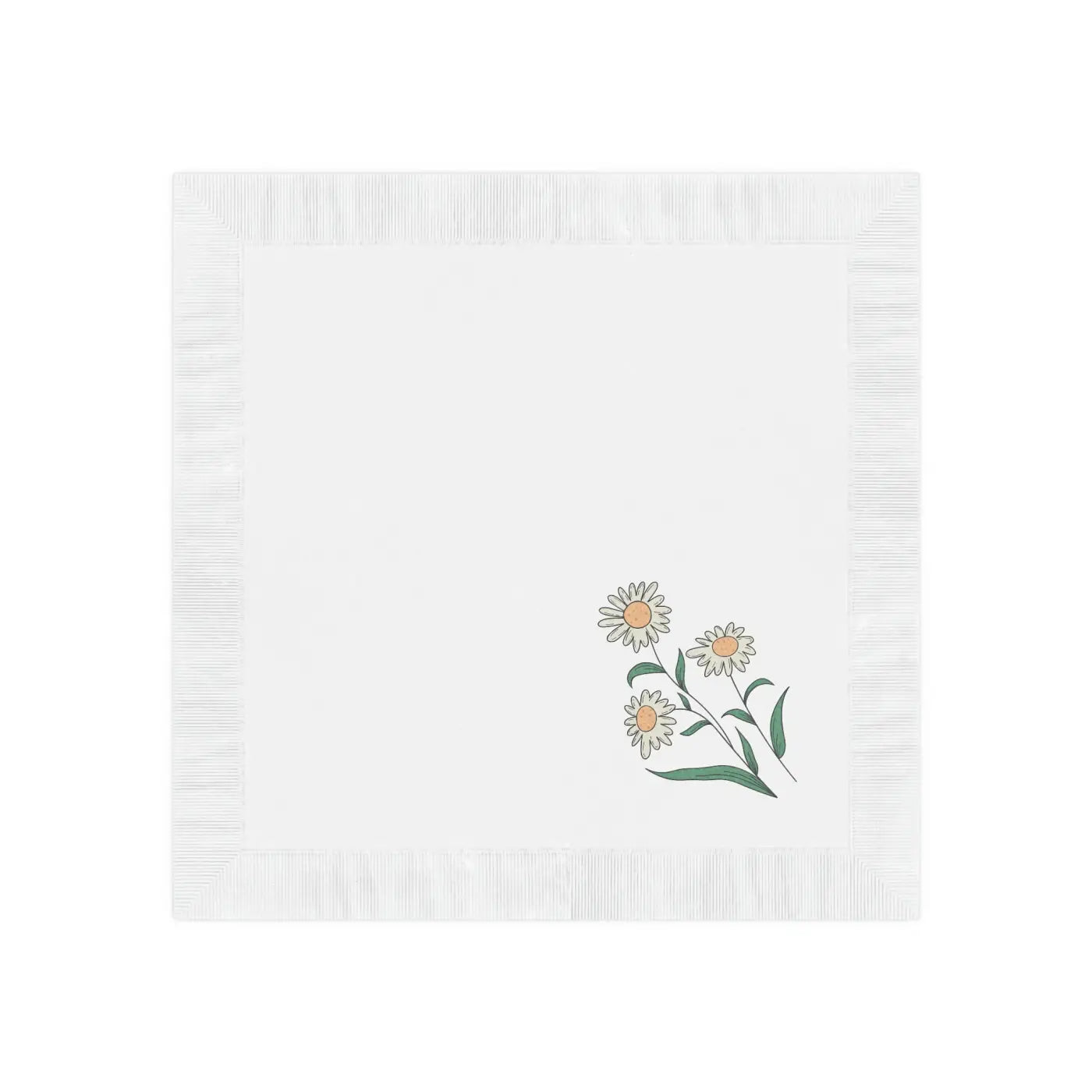 White Coined Napkins - Elegant Party Essential - DipaliZ