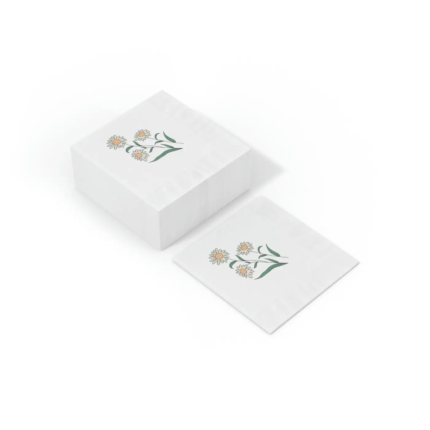 White Coined Napkins - Elegant Party Essential - DipaliZ