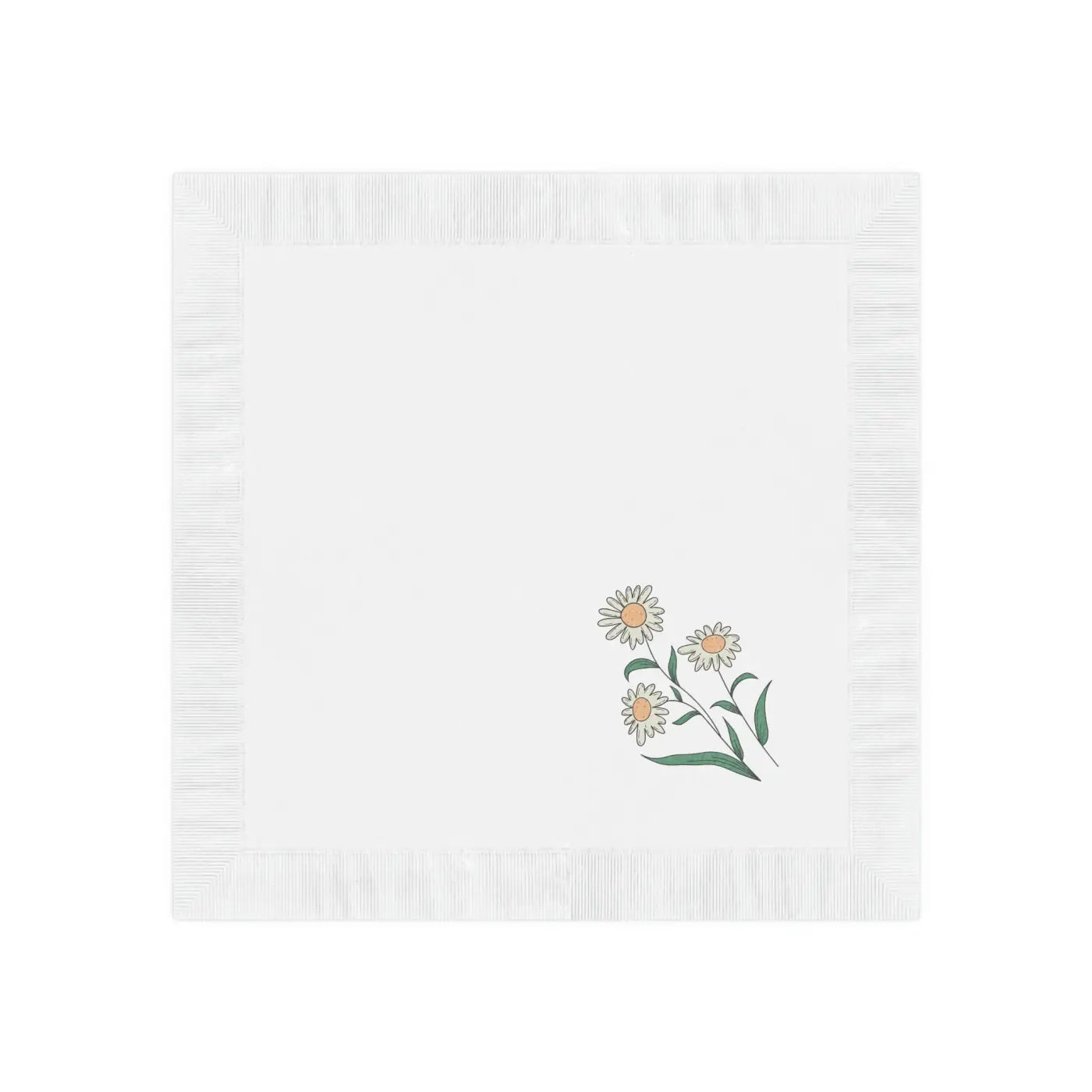 White Coined Napkins - Elegant Party Essential - DipaliZ