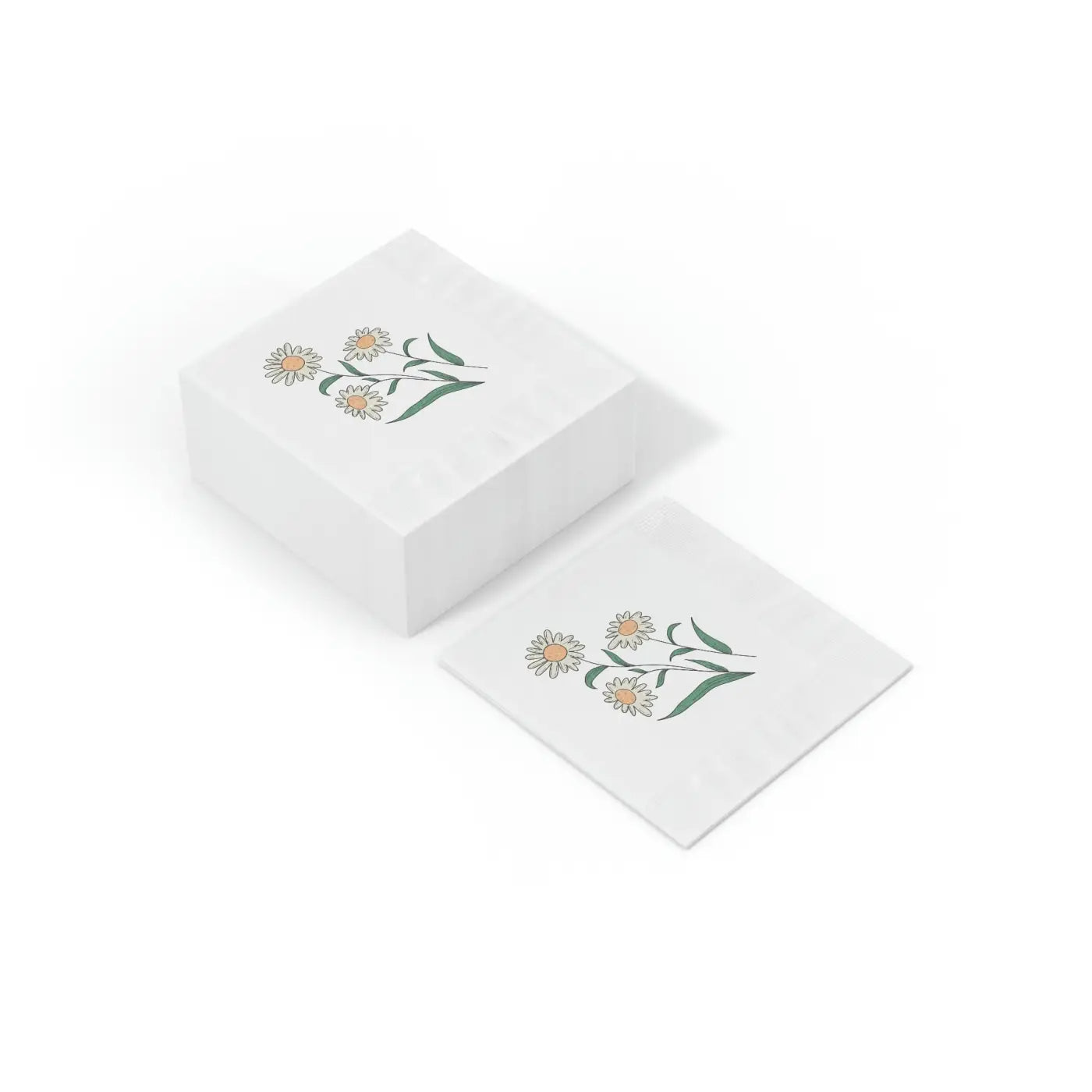 White Coined Napkins - Elegant Party Essential - DipaliZ
