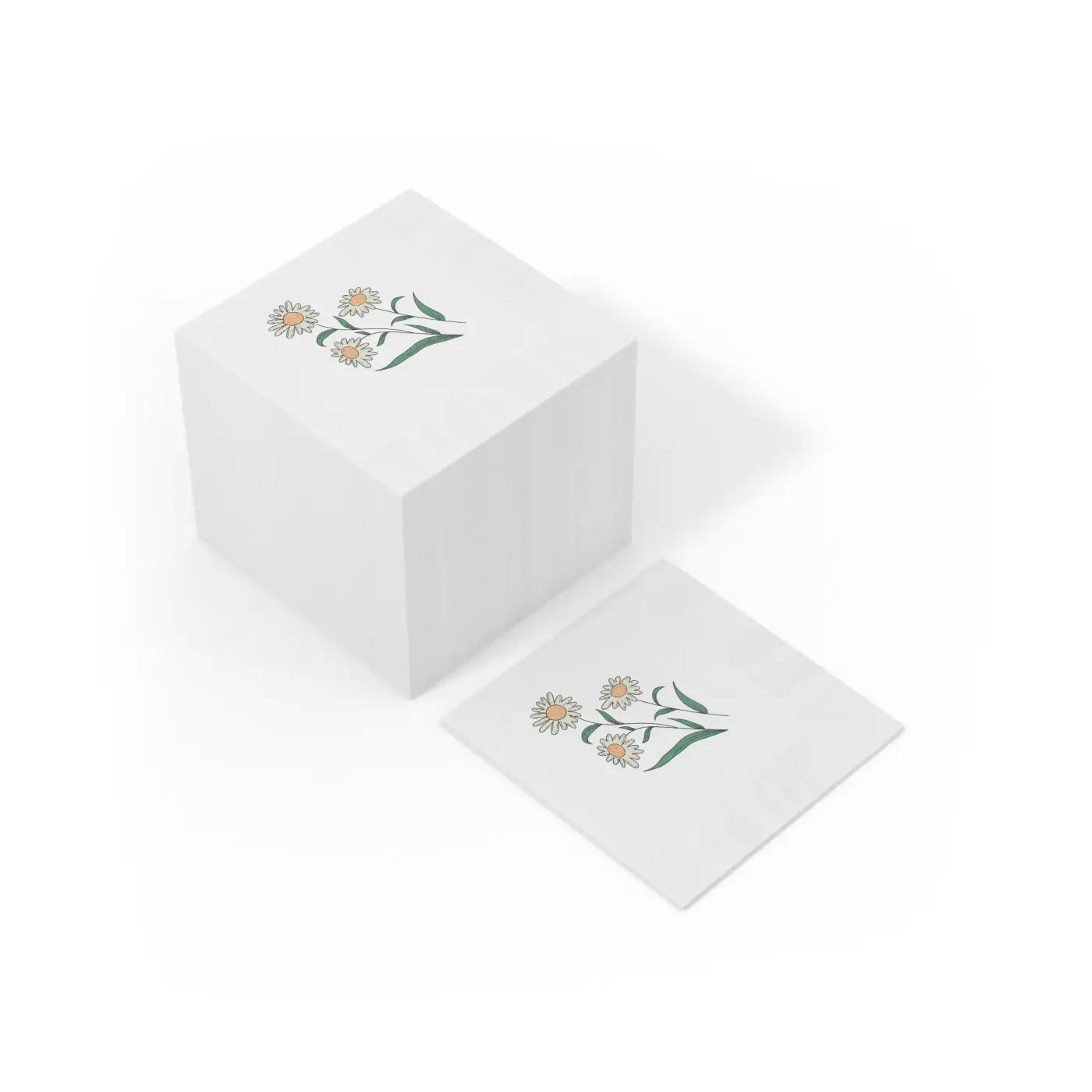 White Coined Napkins - Elegant Party Essential - DipaliZ