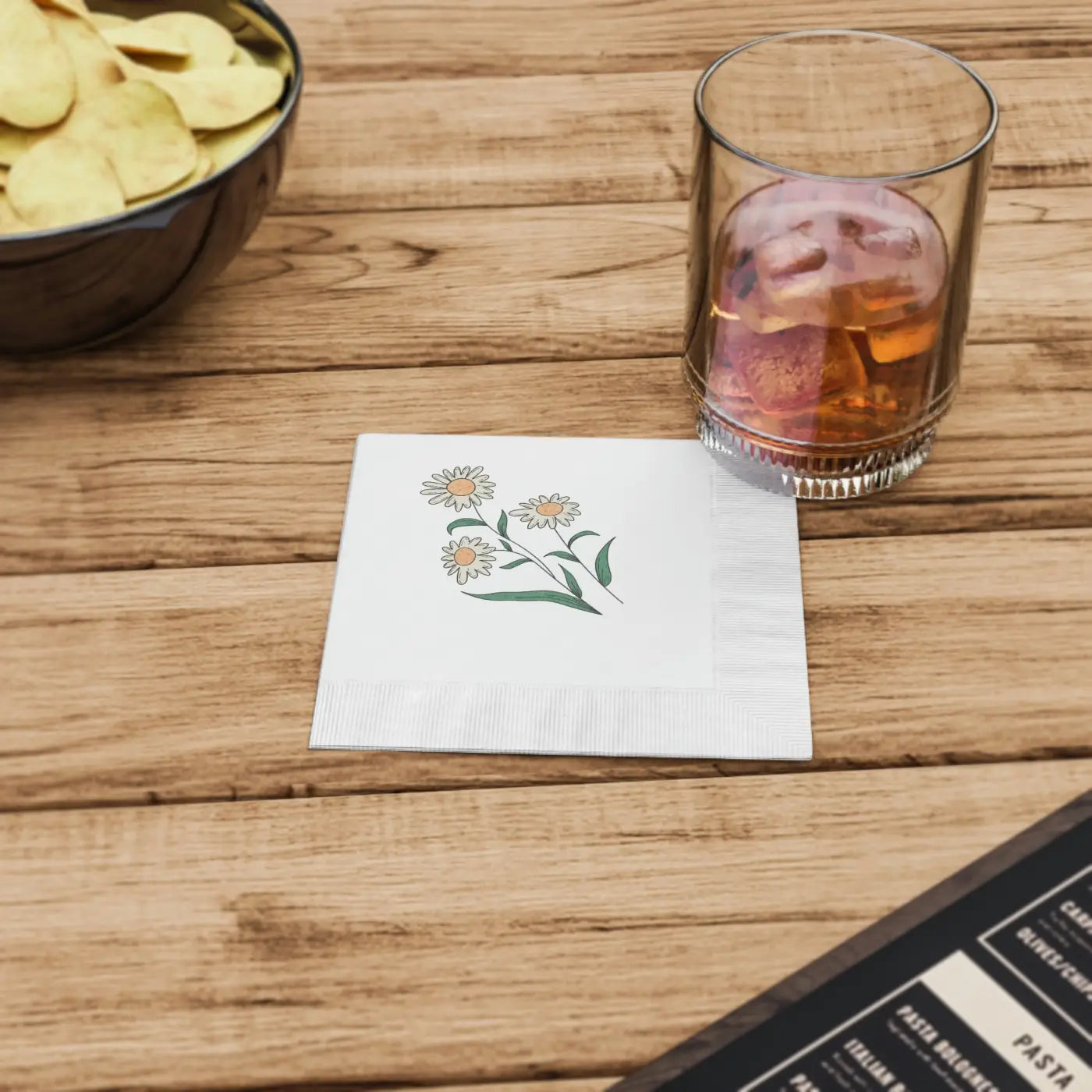 White Coined Napkins - Elegant Party Essential - DipaliZ