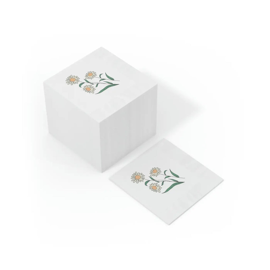 White Coined Napkins - Elegant Party Essential - DipaliZ