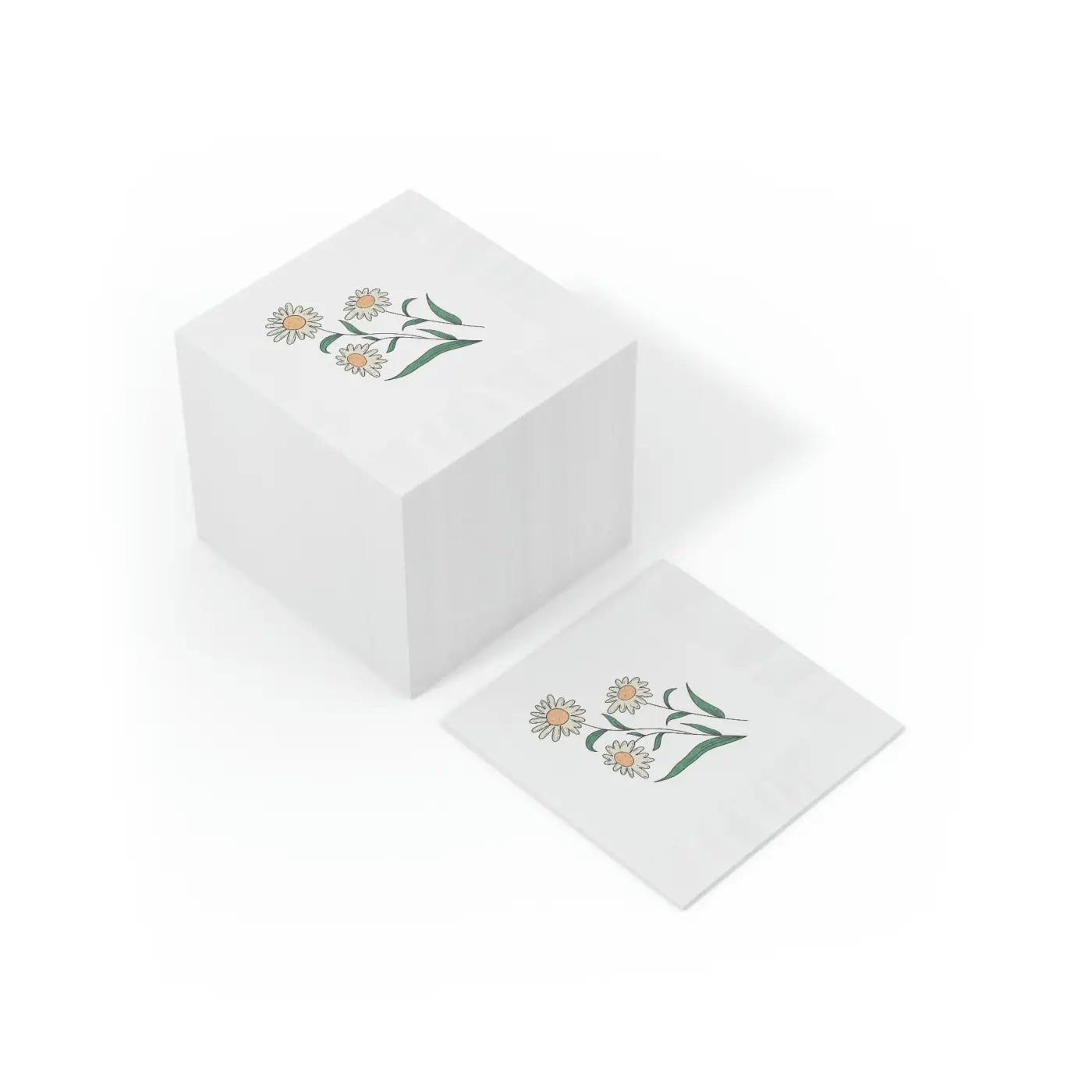 White Coined Napkins - Elegant Party Essential - DipaliZ