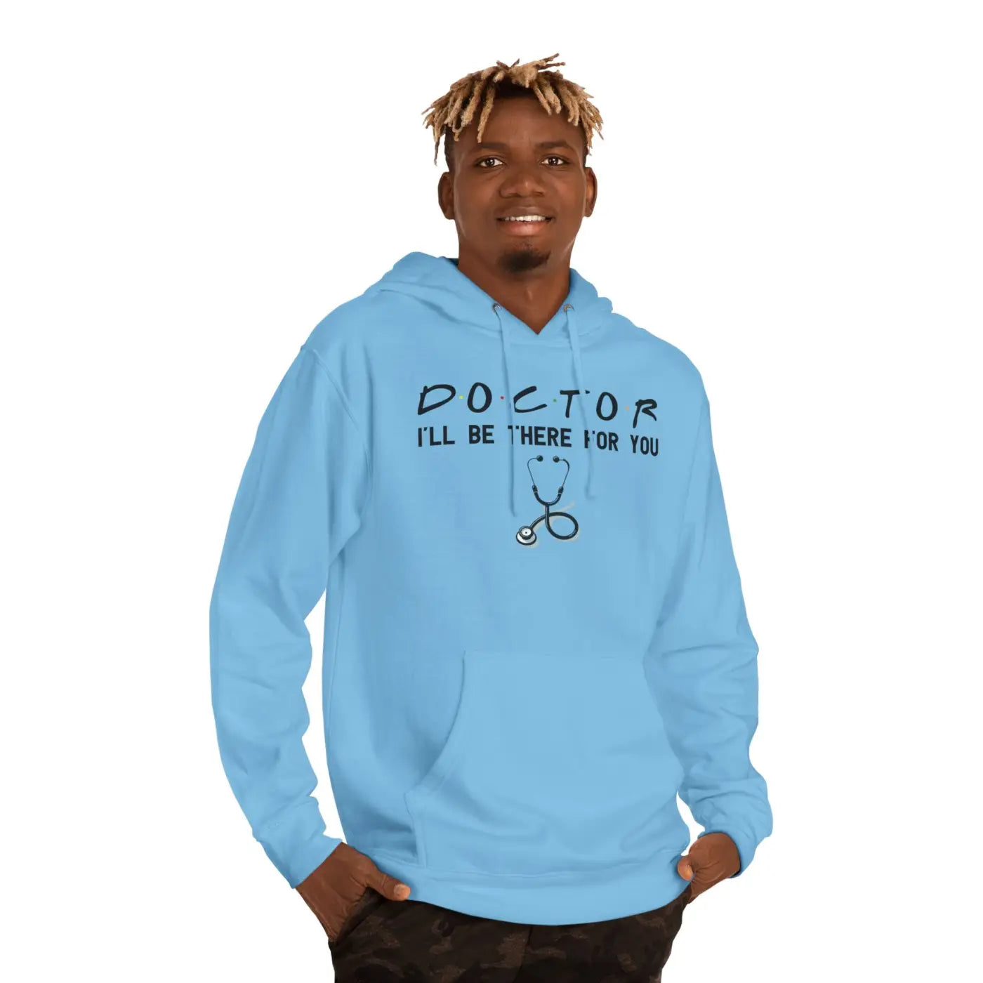 Doctor Unisex Hooded Sweatshirt - Cotton Polyester Blend - DipaliZ