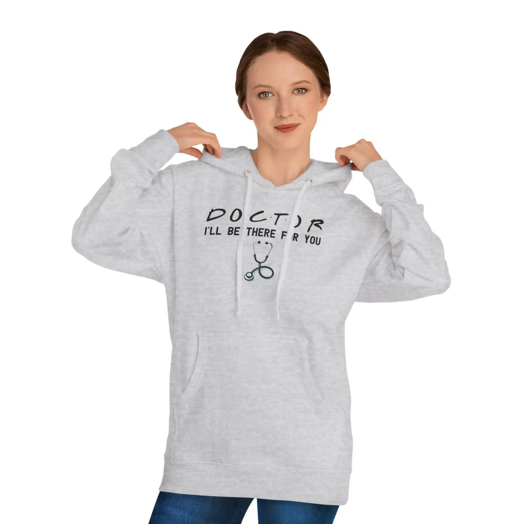 Doctor Unisex Hooded Sweatshirt - Cotton Polyester Blend - DipaliZ