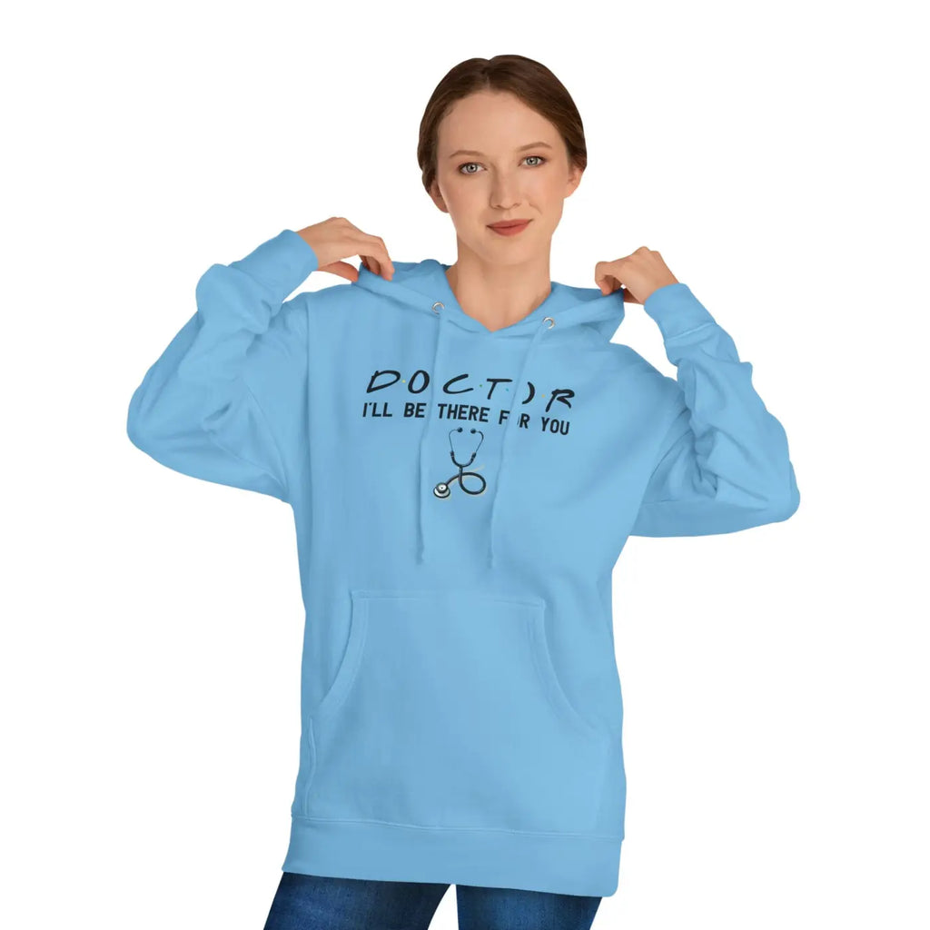Doctor Unisex Hooded Sweatshirt - Cotton Polyester Blend - DipaliZ