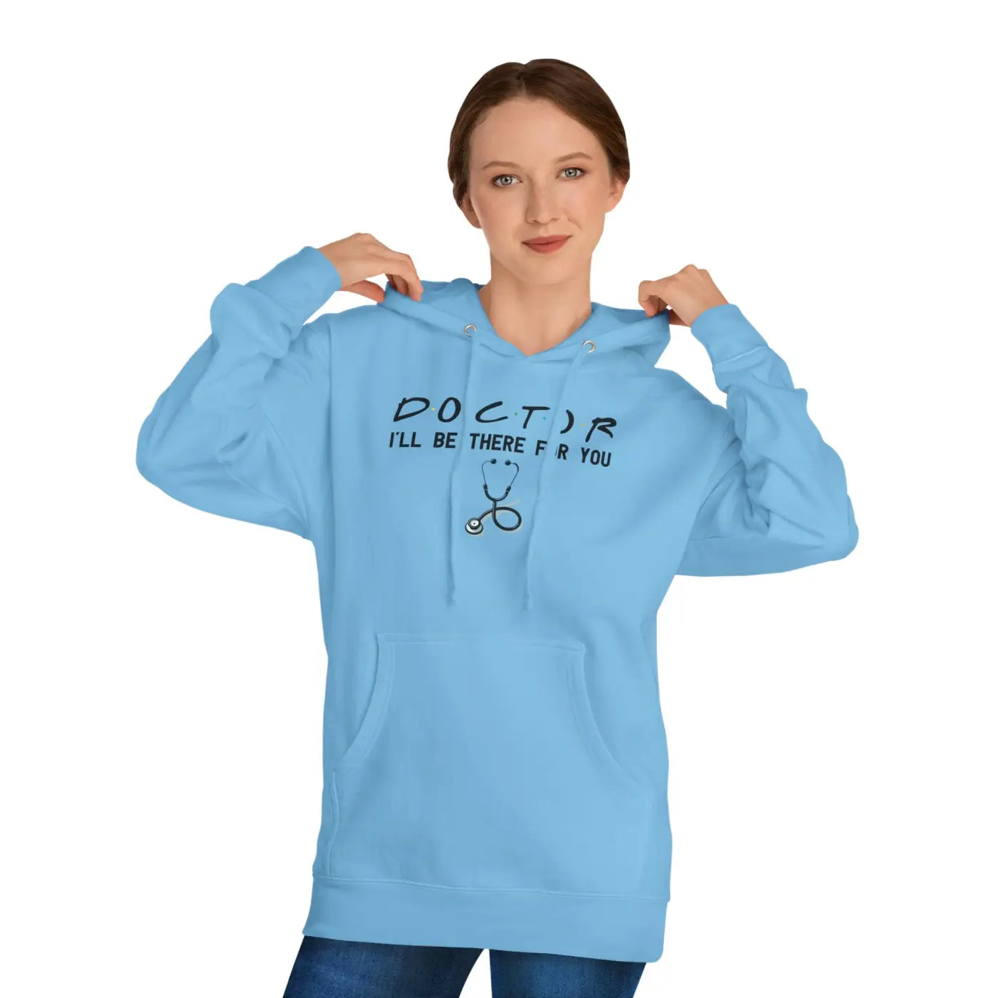Doctor Unisex Hooded Sweatshirt - Cotton Polyester Blend - DipaliZ