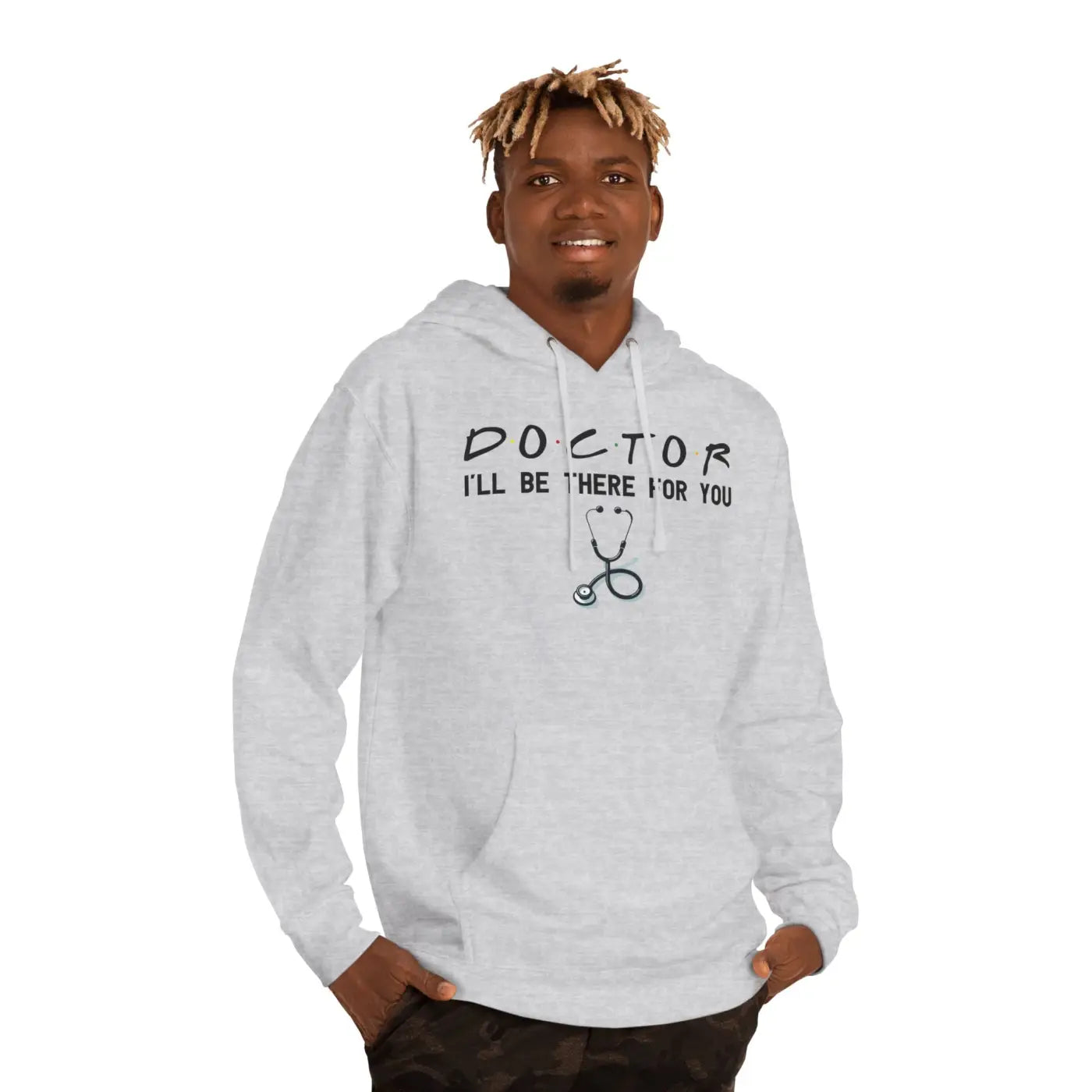 Doctor Unisex Hooded Sweatshirt - Cotton Polyester Blend - DipaliZ