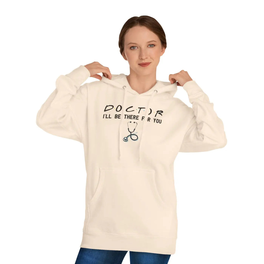 Doctor Unisex Hooded Sweatshirt - Cotton Polyester Blend - DipaliZ