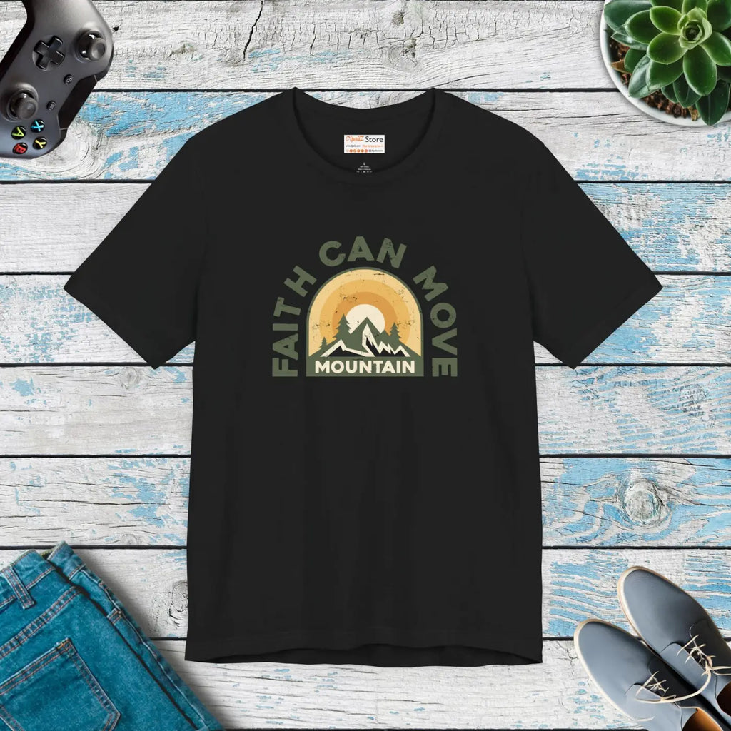 Faith Can Move Mountains T-Shirt - Unisex Soft Cotton - DipaliZ