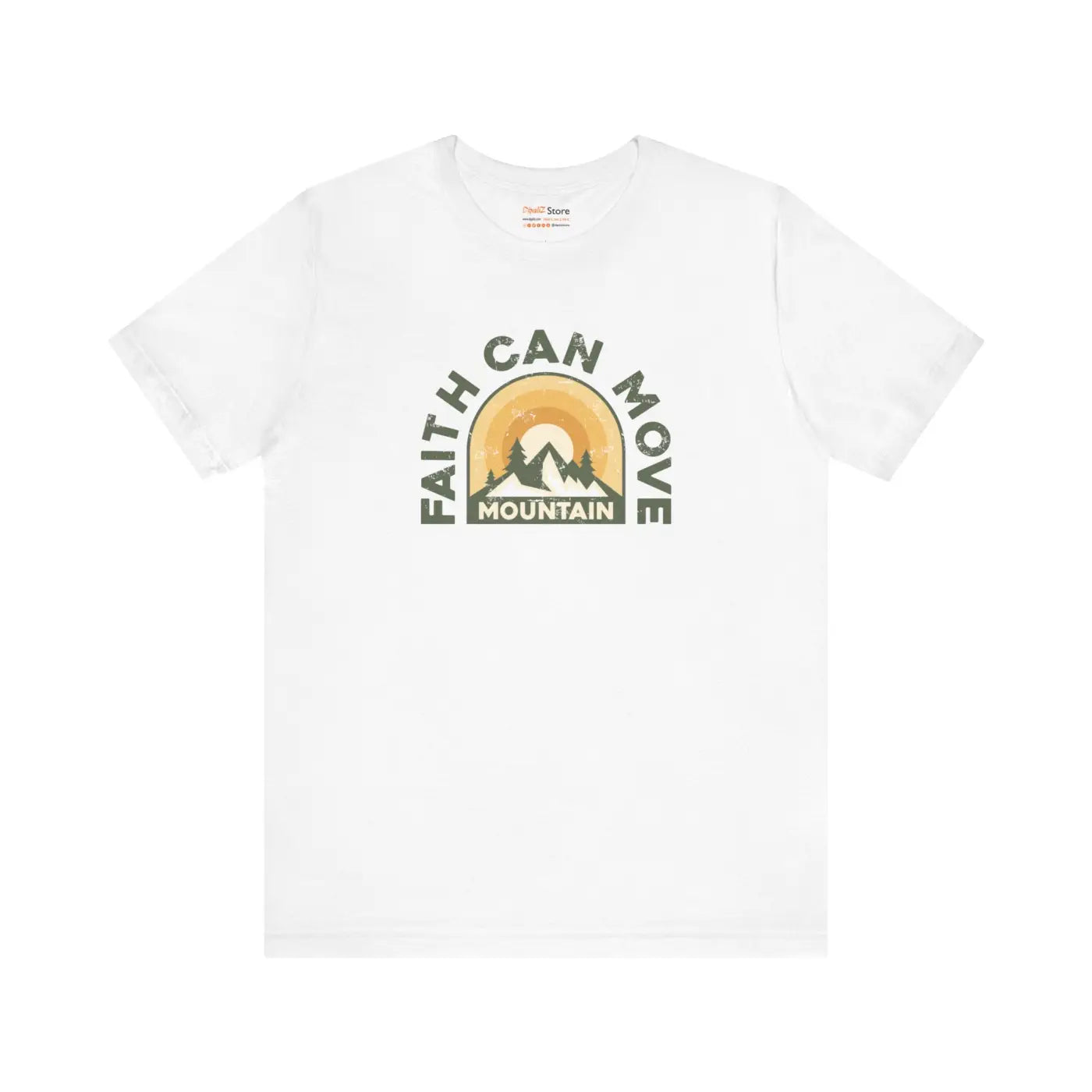 Faith Can Move Mountains T-Shirt - Unisex Soft Cotton - DipaliZ