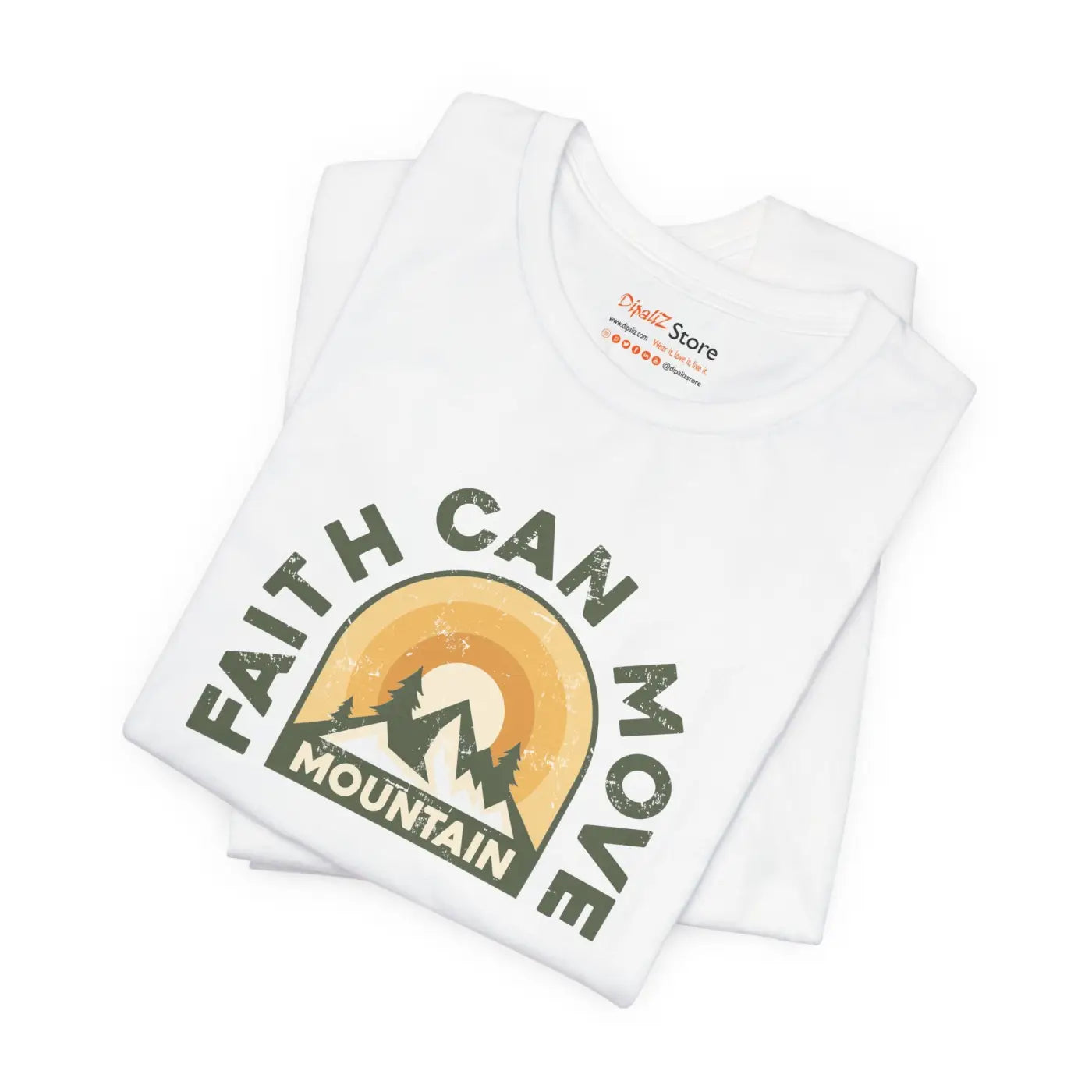 Faith Can Move Mountains T-Shirt - Unisex Soft Cotton - DipaliZ