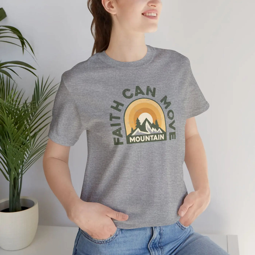 Faith Can Move Mountains T-Shirt - Unisex Soft Cotton - DipaliZ