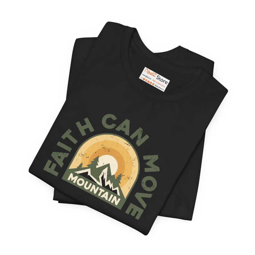 Faith Can Move Mountains T-Shirt - Unisex Soft Cotton - DipaliZ
