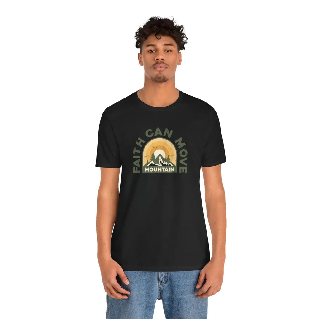 Faith Can Move Mountains T-Shirt - Unisex Soft Cotton - DipaliZ