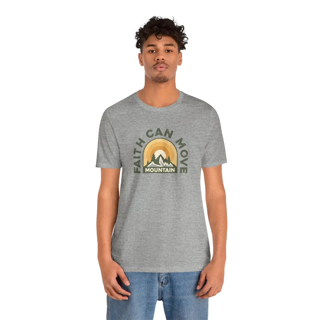 Faith Can Move Mountains T-Shirt - Unisex Soft Cotton - DipaliZ